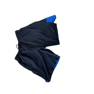 Nike Mens Shorts Size Large Navy Royal Blue Colorblock Athletic Training Gym L